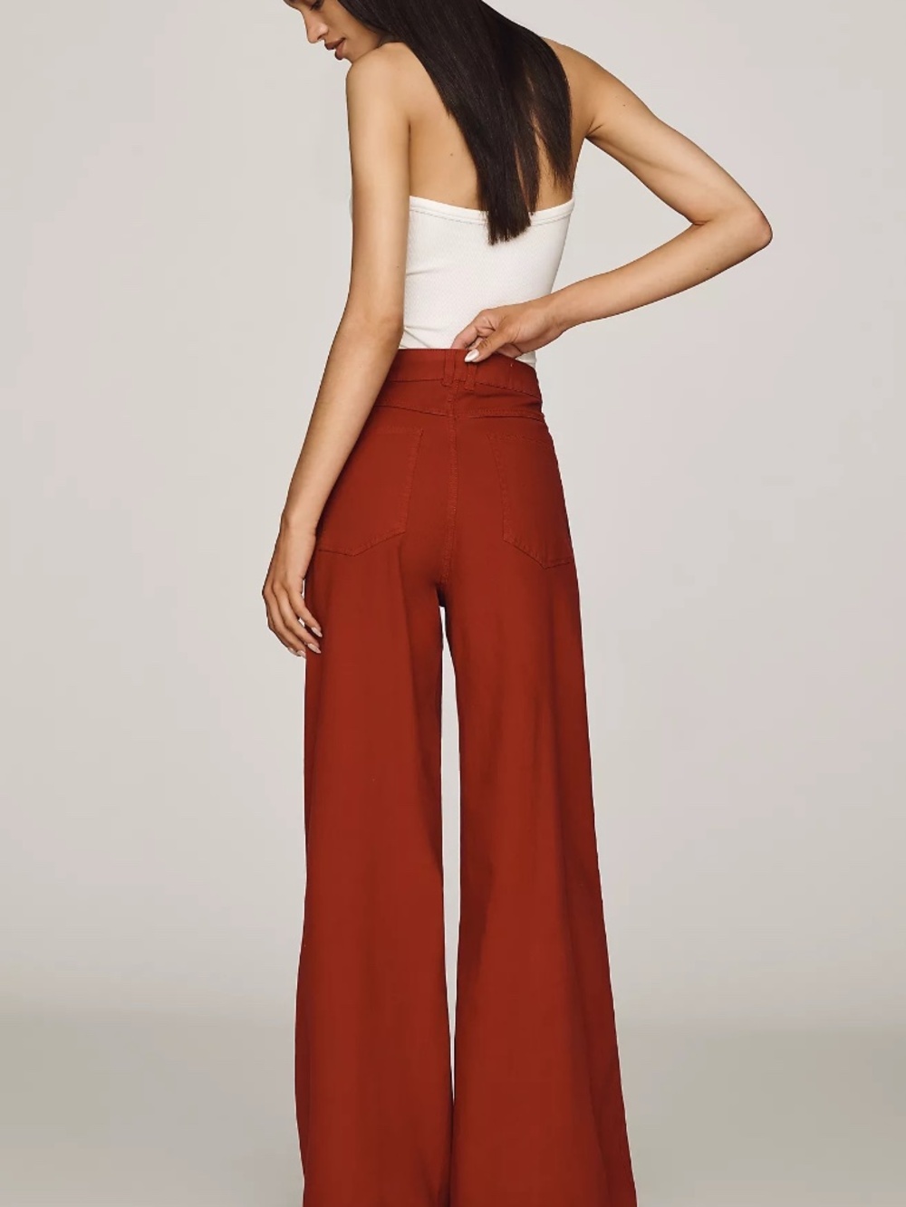 Pilcro Printed Lacework Wide-Leg Pants - Picture 4 of 7